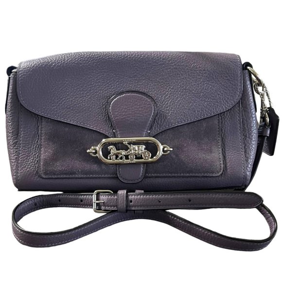 Coach | Bags | Coach Jade Crossbody Bag Purple Lavender Suede 927 ...